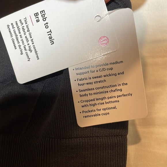 NWT Lululemon Black Ebb to Train Bra in size 6 - Picture 6 of 8